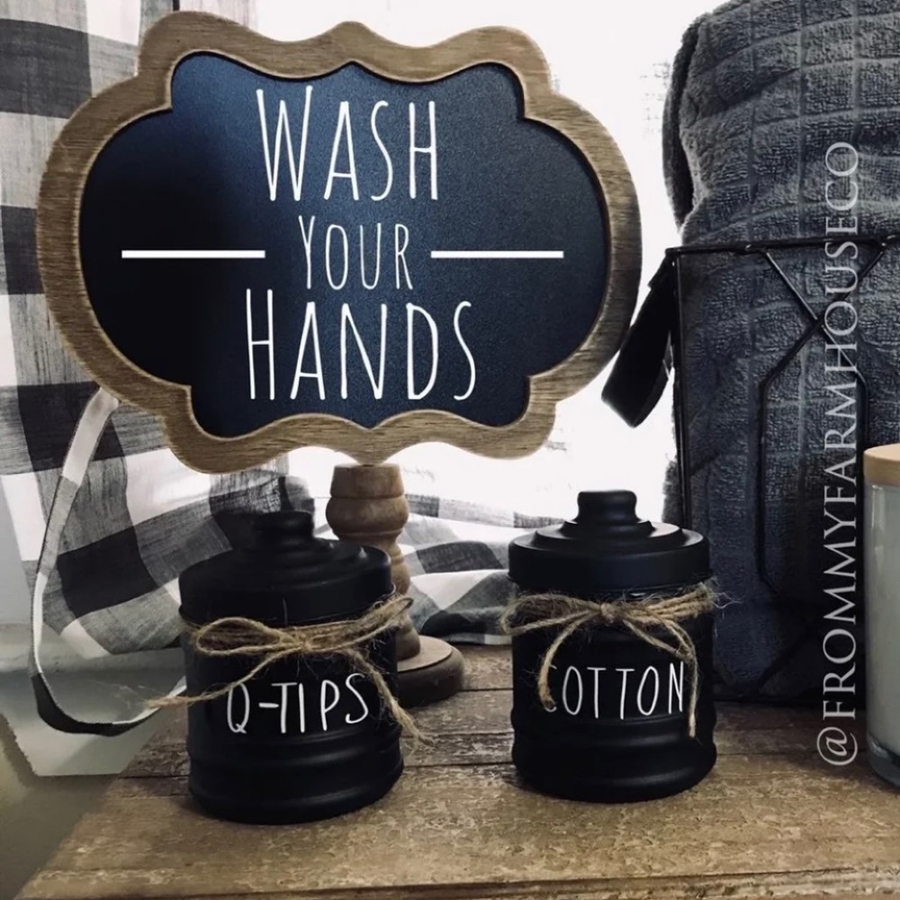 Wood “wash your hands” Rae Dunn inspired sign